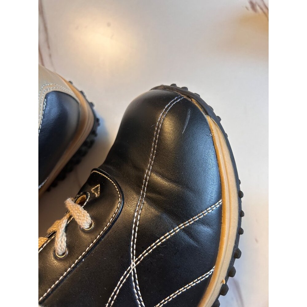 CA COLLECTION BY CARRINI BLACK TAN LEATHER SHOES - 10W - Picture 11 of 12
